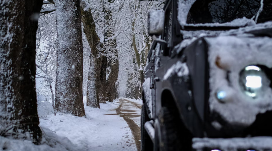 military vehicle snow
